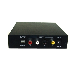 CV/SV to Full HD Mini DisplayPort Scaler - Back View